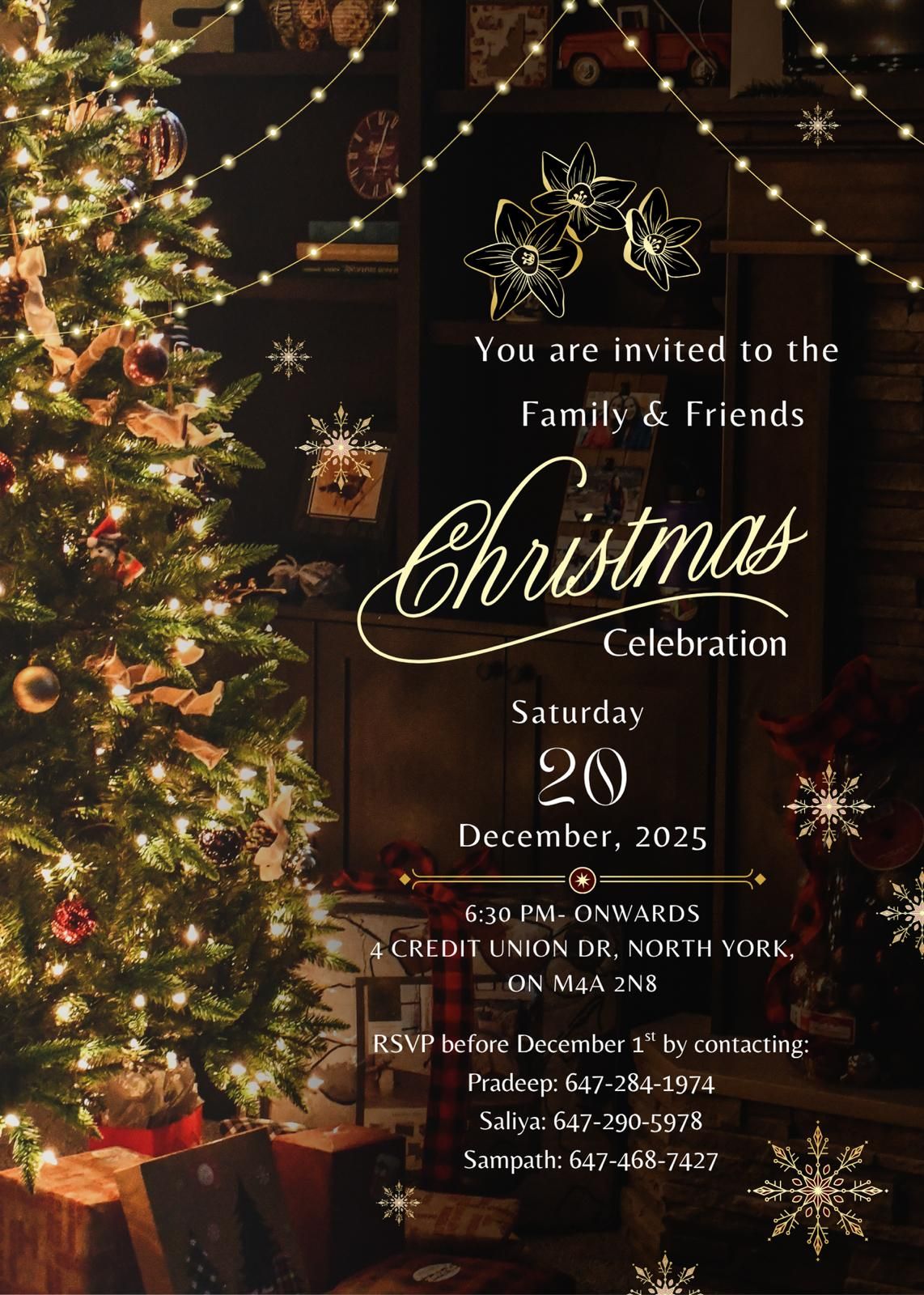 Family & Friends Christmas Celebration 2025