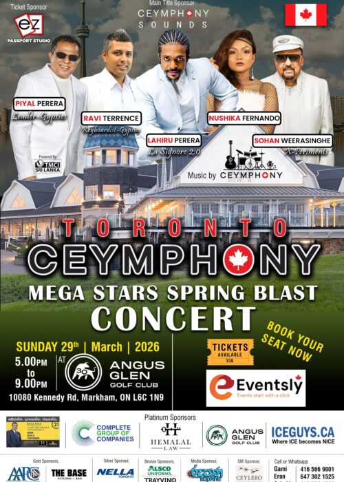 Toronto Ceymphony – Mega Stars Spring Blast Dinner Dance EventslyCA