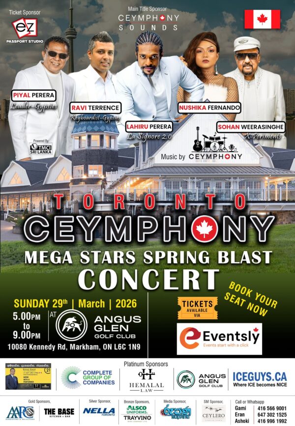 Toronto Ceymphony – Mega Stars Spring Blast Dinner Dance EventslyCA