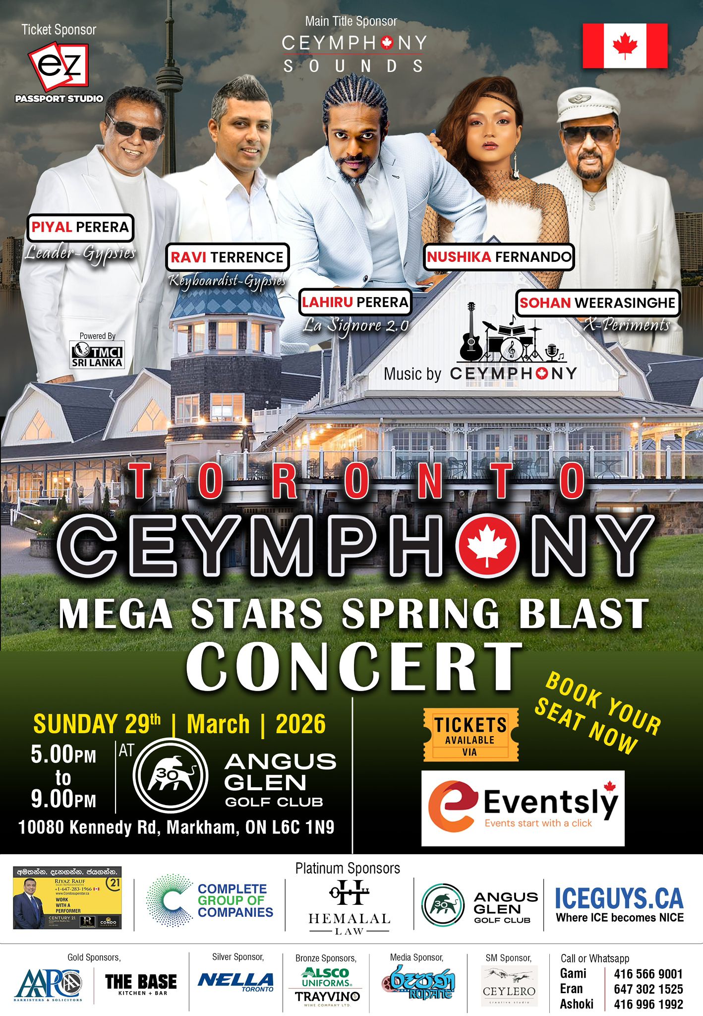Toronto Ceymphony – Mega Stars Spring Blast Dinner Dance EventslyCA