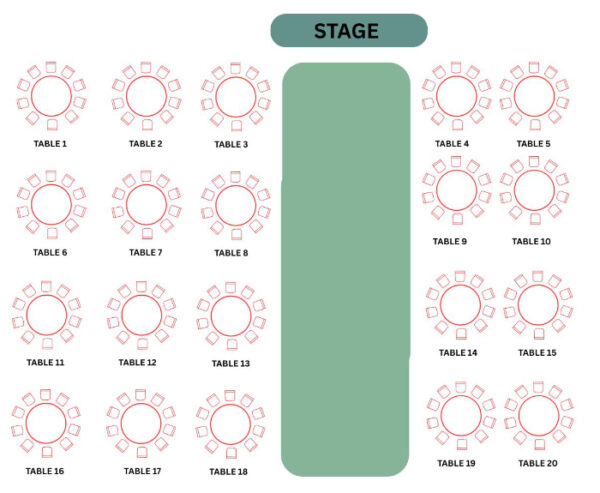 spooky night seating plan